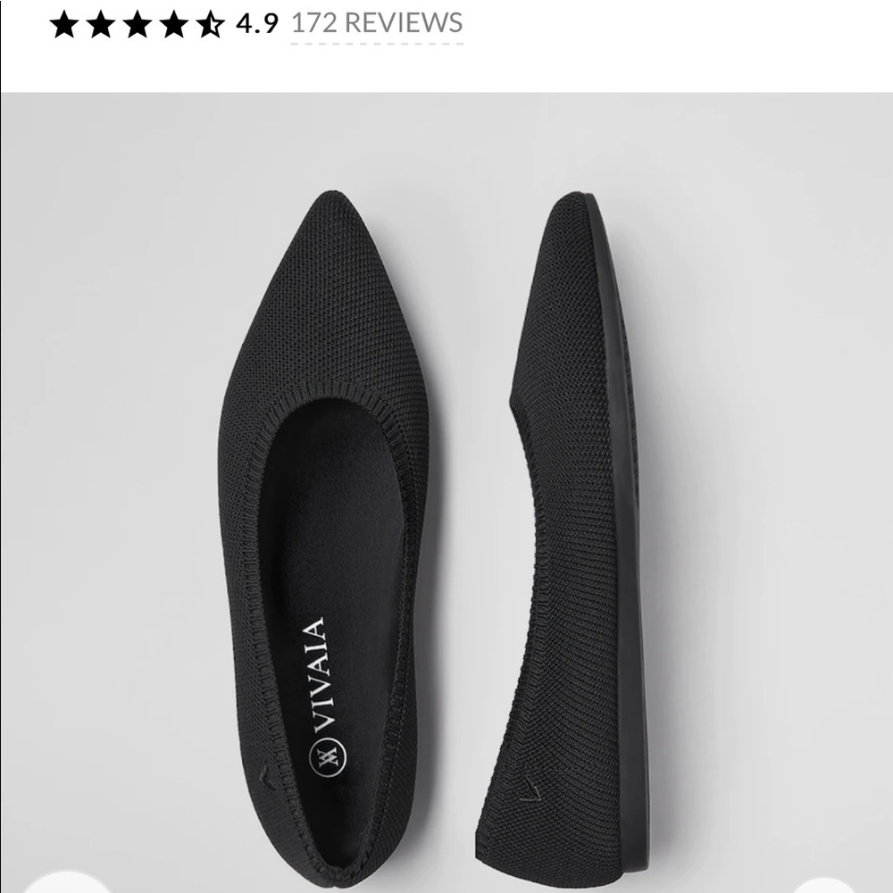 Black Flats by Vivaia